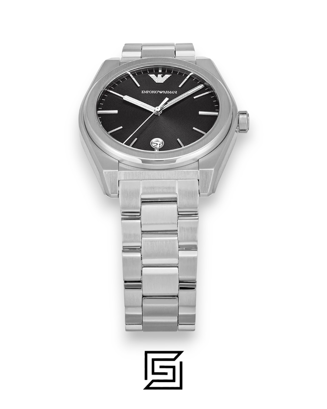 Emporio Armani AR11622 Stainless Steel Black Dial Men's Watch - Image 2
