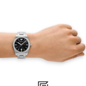 Emporio Armani AR11622 Stainless Steel Black Dial Men's Watch - Image 11