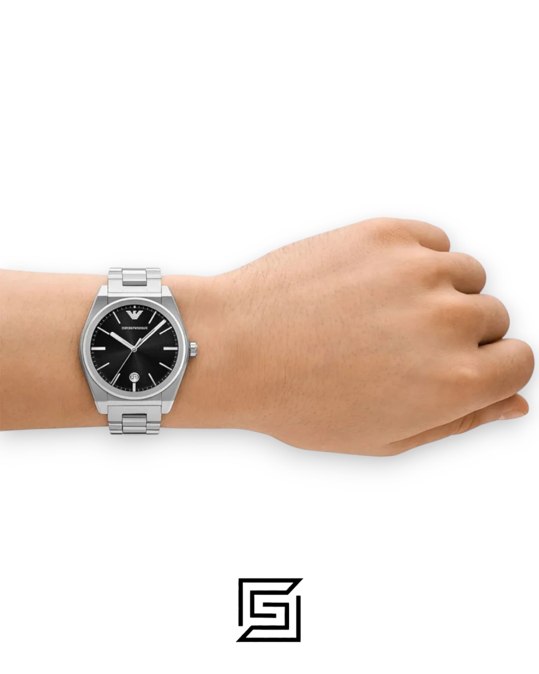 Emporio Armani AR11622 Stainless Steel Black Dial Men's Watch - Image 11