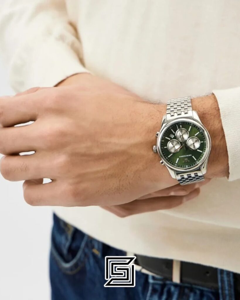 Emporio Armani AR11581 Green Dial Stainless Steel Men's Watch
