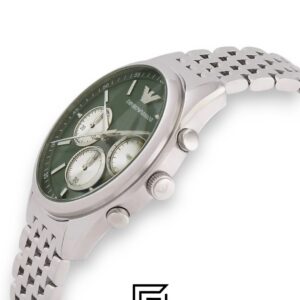 ⁦Emporio Armani AR11581 Green Dial Stainless Steel Men's Watch⁩ - الصورة ⁦7⁩
