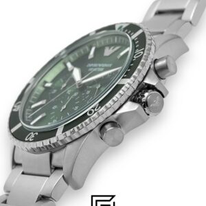 ⁦Emporio Armani AR11500 Men's Green Dial Watch⁩ - الصورة ⁦5⁩
