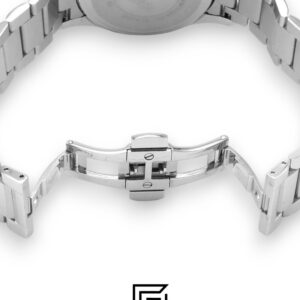 ⁦Emporio Armani AR11208 Silver Stainless Steel Men's Watch with Black Dial⁩ - الصورة ⁦9⁩