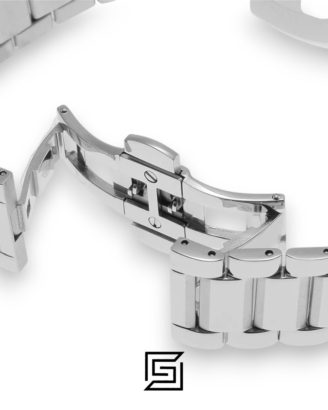 ⁦Emporio Armani AR11208 Silver Stainless Steel Men's Watch with Black Dial⁩ - الصورة ⁦8⁩
