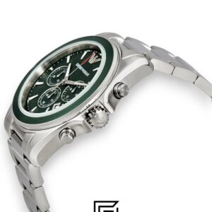 ⁦Emporio Armani AR6090 Green Dial Chronograph Men's Watch⁩ - الصورة ⁦4⁩