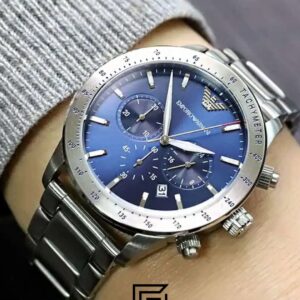 ⁦Emporio Armani AR11306 Men's Chronograph Blue Dial Watch⁩ - الصورة ⁦12⁩
