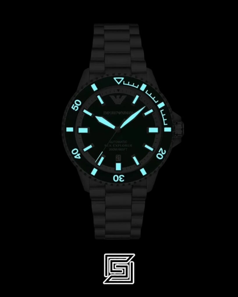 Armani AR60080 Men's Stainless Steel Green Dial Watch