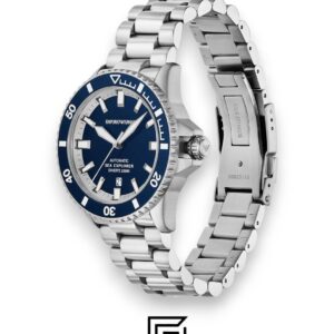 Armani AR60087 Men's Stainless Steel Blue Dial Automatic Watch - Image 2