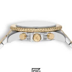 Emporio Armani AR11606 Two-Tone Gold and Silver Case 43mm Chronograph Watch with Cream Dial - Image 6
