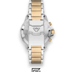 Emporio Armani AR11606 Two-Tone Gold and Silver Case 43mm Chronograph Watch with Cream Dial - Image 3