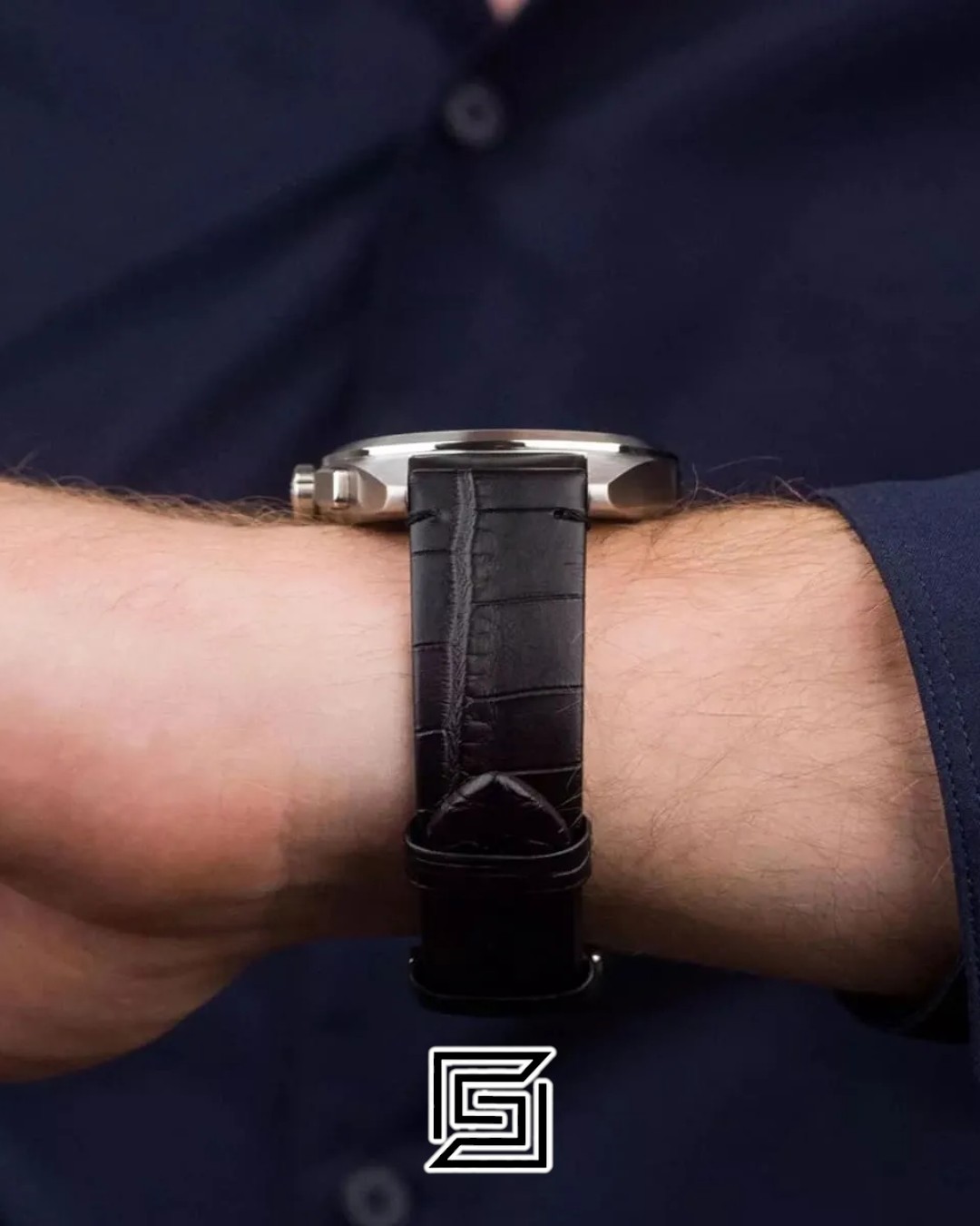 ⁦Emporio Armani AR11542 Black Dial Men's Chronograph Watch⁩ - الصورة ⁦7⁩