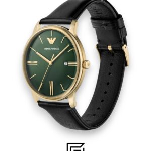 Emporio Armani AR11601 Men's Gold Case Green Dial Watch - Image 3