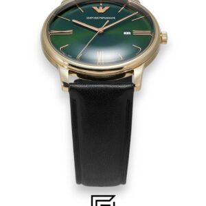 Emporio Armani AR11601 Men's Gold Case Green Dial Watch - Image 2