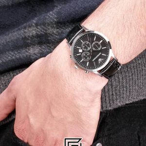 Emporio Armani AR2447 Men's Black Dial Chronograph Watch - Image 12