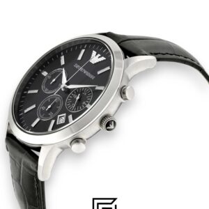 Emporio Armani AR2447 Men's Black Dial Chronograph Watch - Image 5