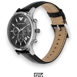 Emporio Armani AR2447 Men's Black Dial Chronograph Watch - Image 4