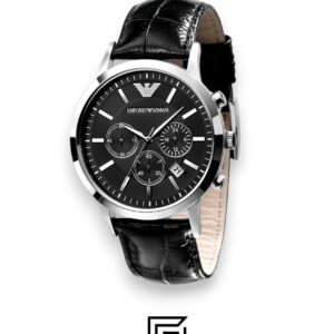 Emporio Armani AR2447 Men's Black Dial Chronograph Watch - Image 2