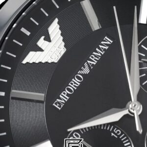 Emporio Armani AR2447 Men's Black Dial Chronograph Watch - Image 7