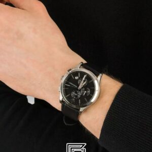 ⁦Armani AR11530 Men's Chronograph Black Dial Watch 44mm⁩ - الصورة ⁦12⁩