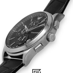 ⁦Armani AR11530 Men's Chronograph Black Dial Watch 44mm⁩ - الصورة ⁦6⁩