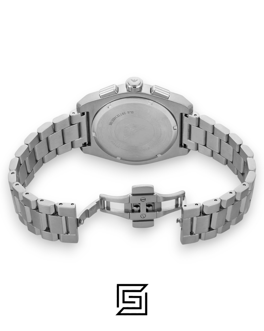 Emporio Armani AR11640 Men's Stainless Steel Green Chronograph Watch 43mm - Image 3