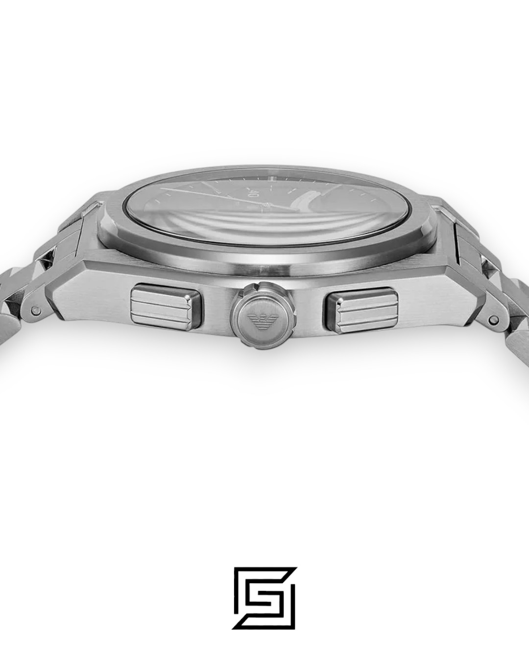 Emporio Armani AR11640 Men's Stainless Steel Green Chronograph Watch 43mm - Image 6