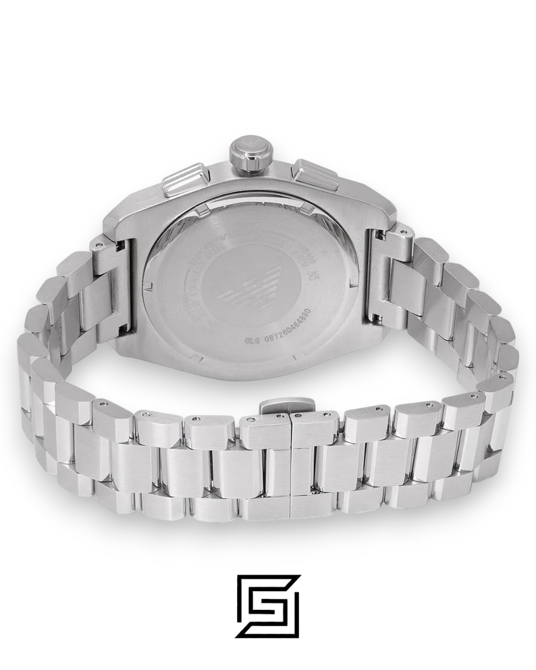 Emporio Armani AR11640 Men's Stainless Steel Green Chronograph Watch 43mm - Image 5