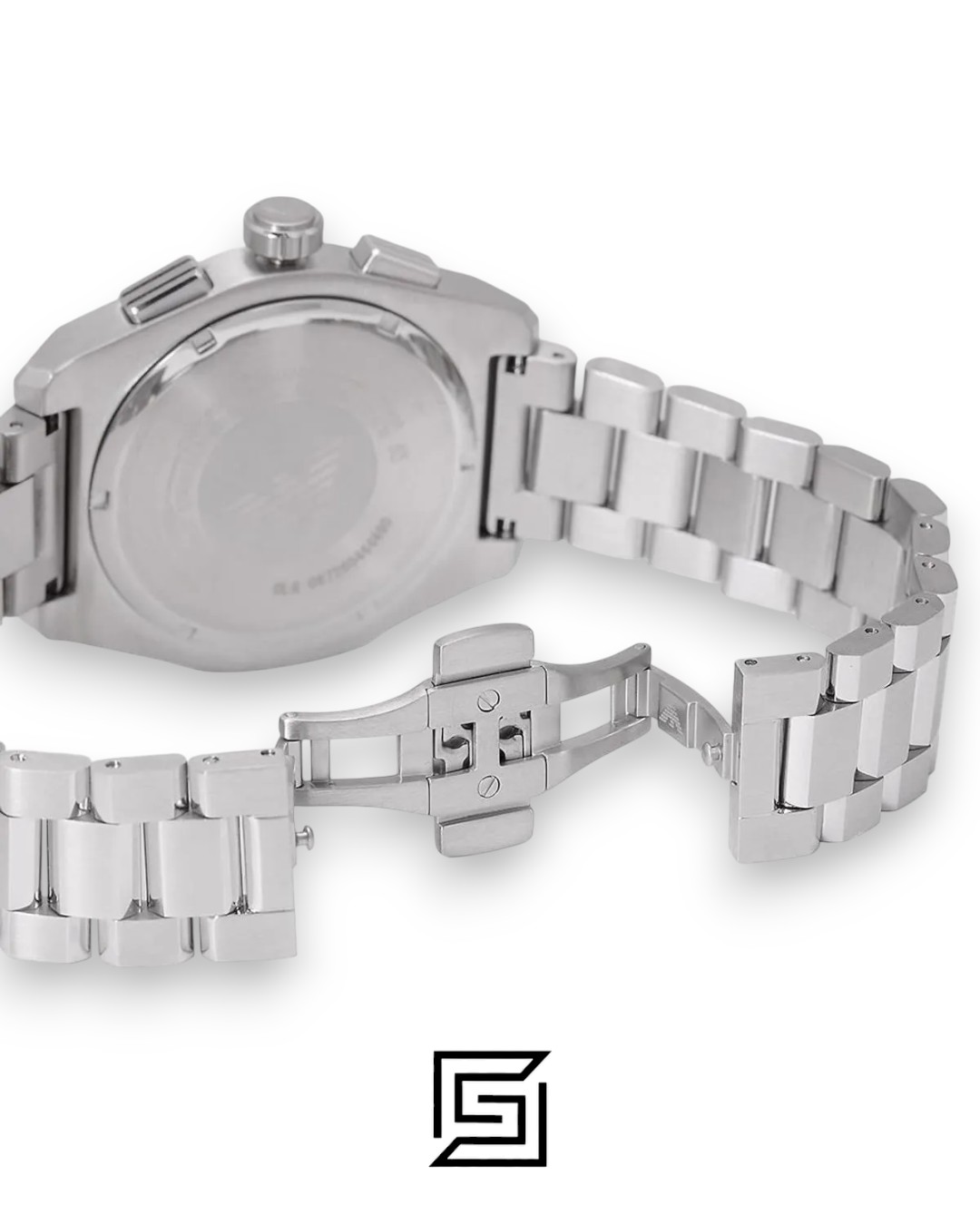 Emporio Armani AR11640 Men's Stainless Steel Green Chronograph Watch 43mm - Image 4