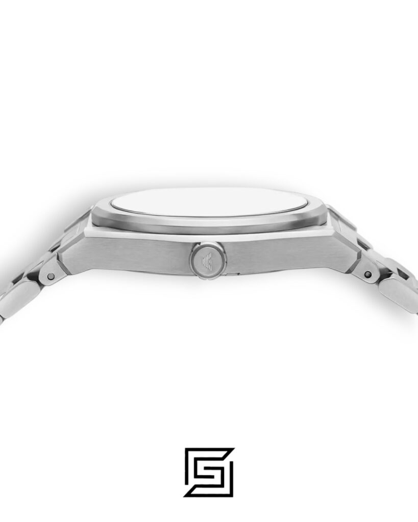 Emporio Armani AR11620 Men's Silver Stainless Steel Watch Blue Dial