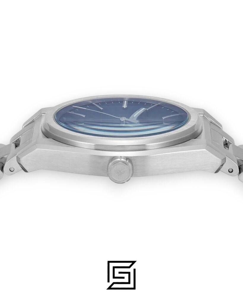 Emporio Armani AR11620 Men's Silver Stainless Steel Watch Blue Dial
