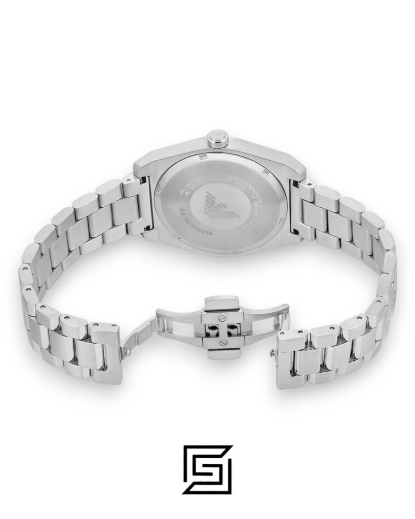 Emporio Armani AR11620 Men's Silver Stainless Steel Watch Blue Dial