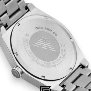 Emporio Armani AR11620 Men's Silver Stainless Steel Watch Blue Dial - Image 4