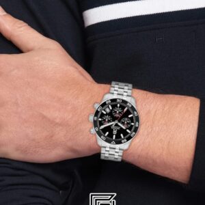⁦Tommy Hilfiger 1792156 Black Dial Chronograph Watch⁩ - الصورة ⁦7⁩