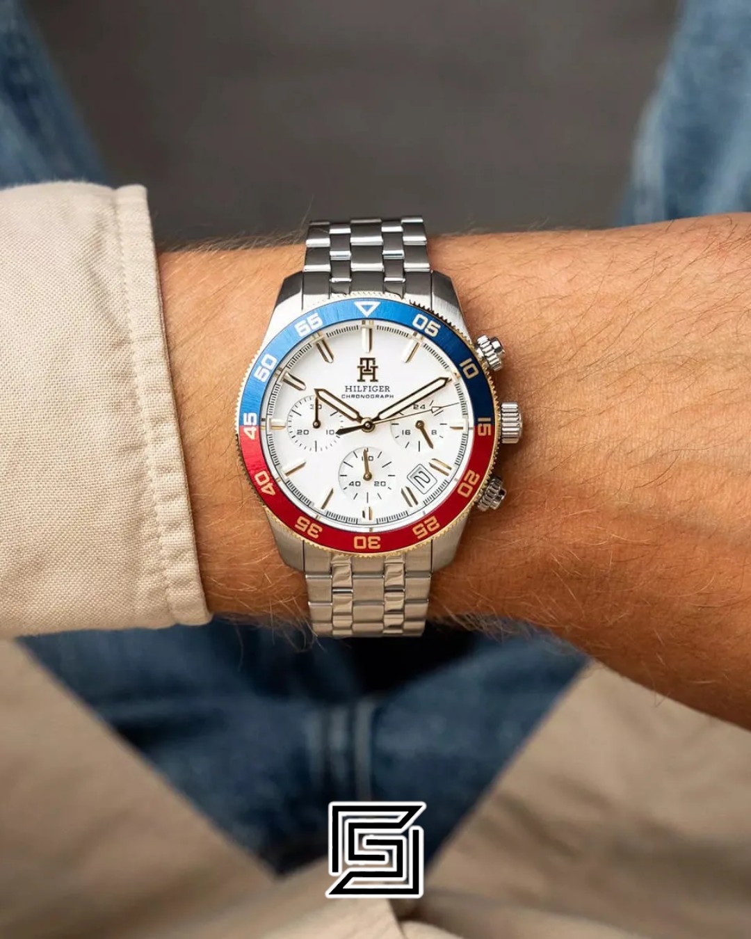 ⁦Tommy Hilfiger 1792184 White Dial Men's Watch⁩ - الصورة ⁦5⁩