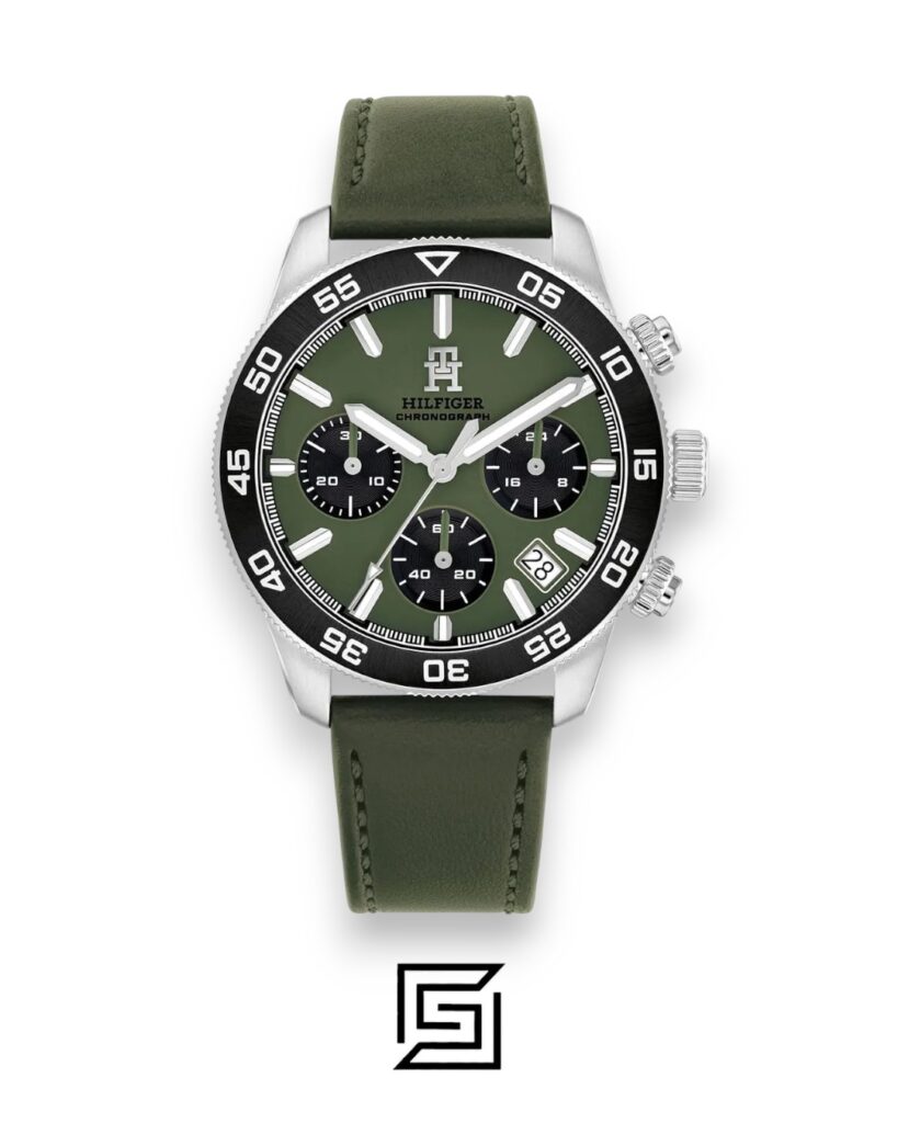 Tommy Hilfiger 1792188 Green Dial Chronograph Watch