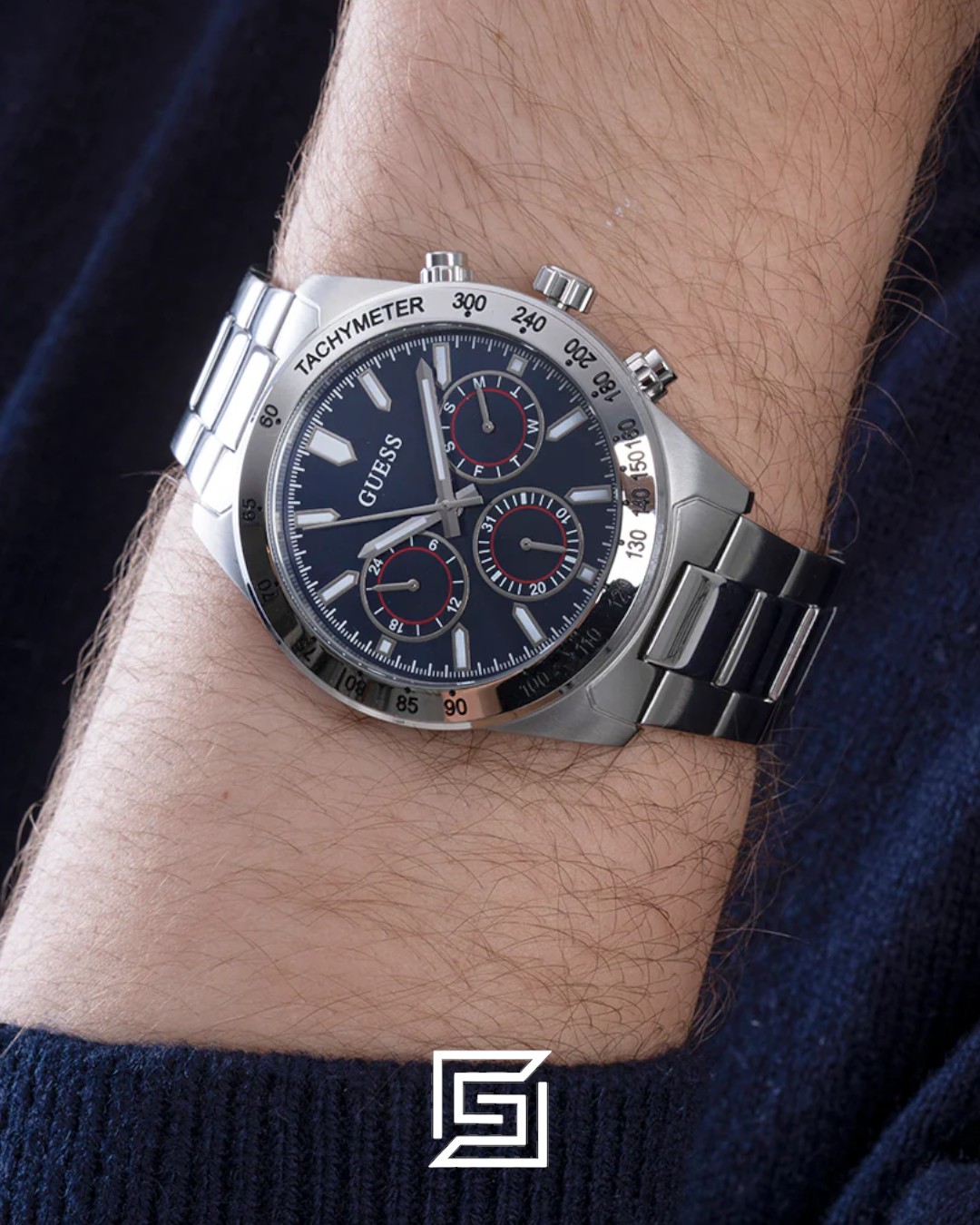 Guess GW0329G1 Blue Dial Chronograph Men's Watch - Image 7