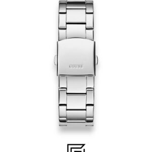 Guess GW0900G1 Men's Silver Stainless Steel Watch with Black Dial - Image 3