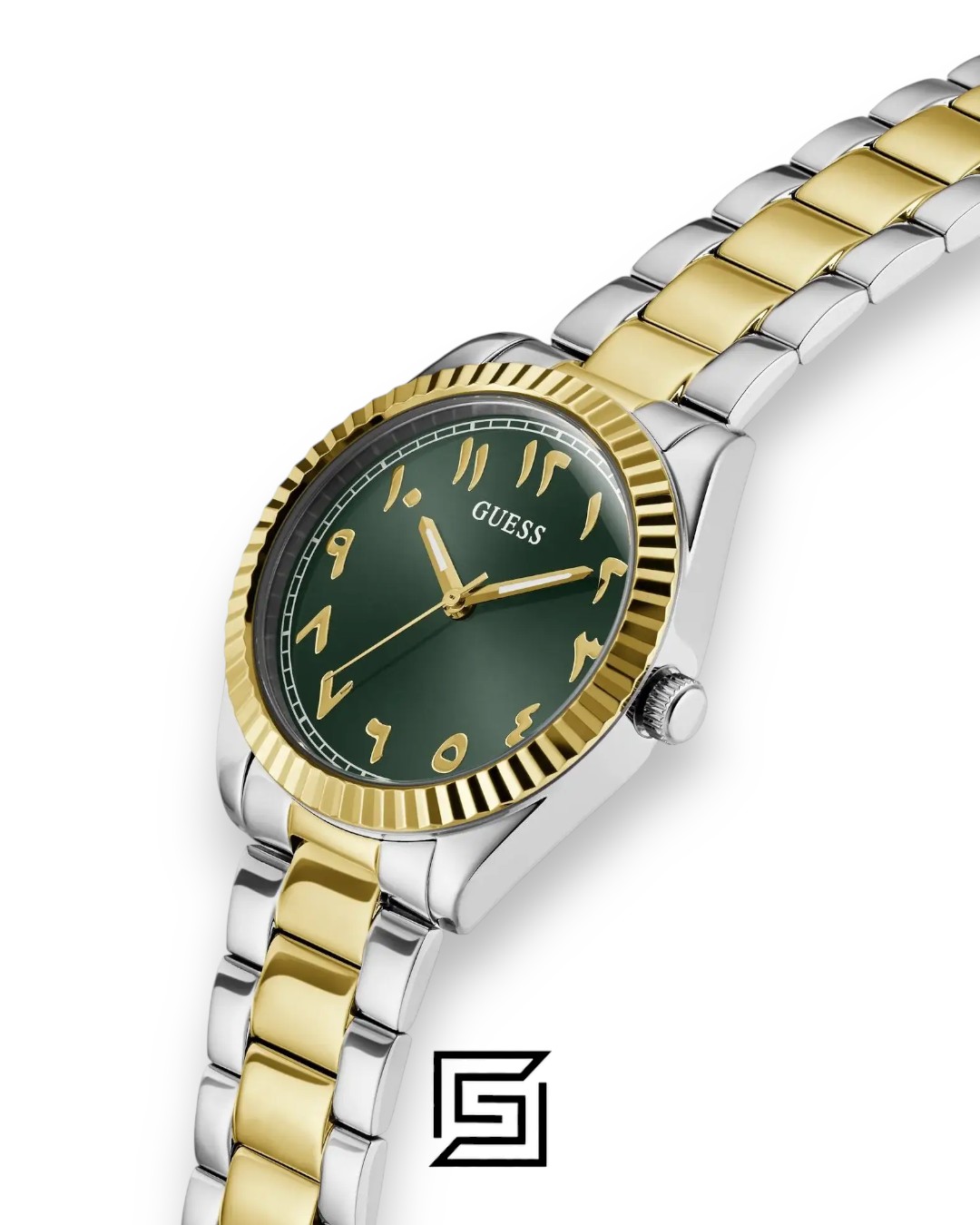 ⁦Guess GW0735L2 Two-Tone Stainless Steel Green Dial Watch⁩ - الصورة ⁦2⁩