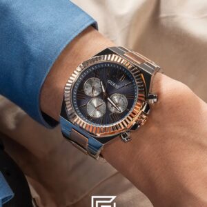 Guess GW0703G4 Men's Chronograph Two-Tone Stainless Steel Watch with Grey Dial - Image 8