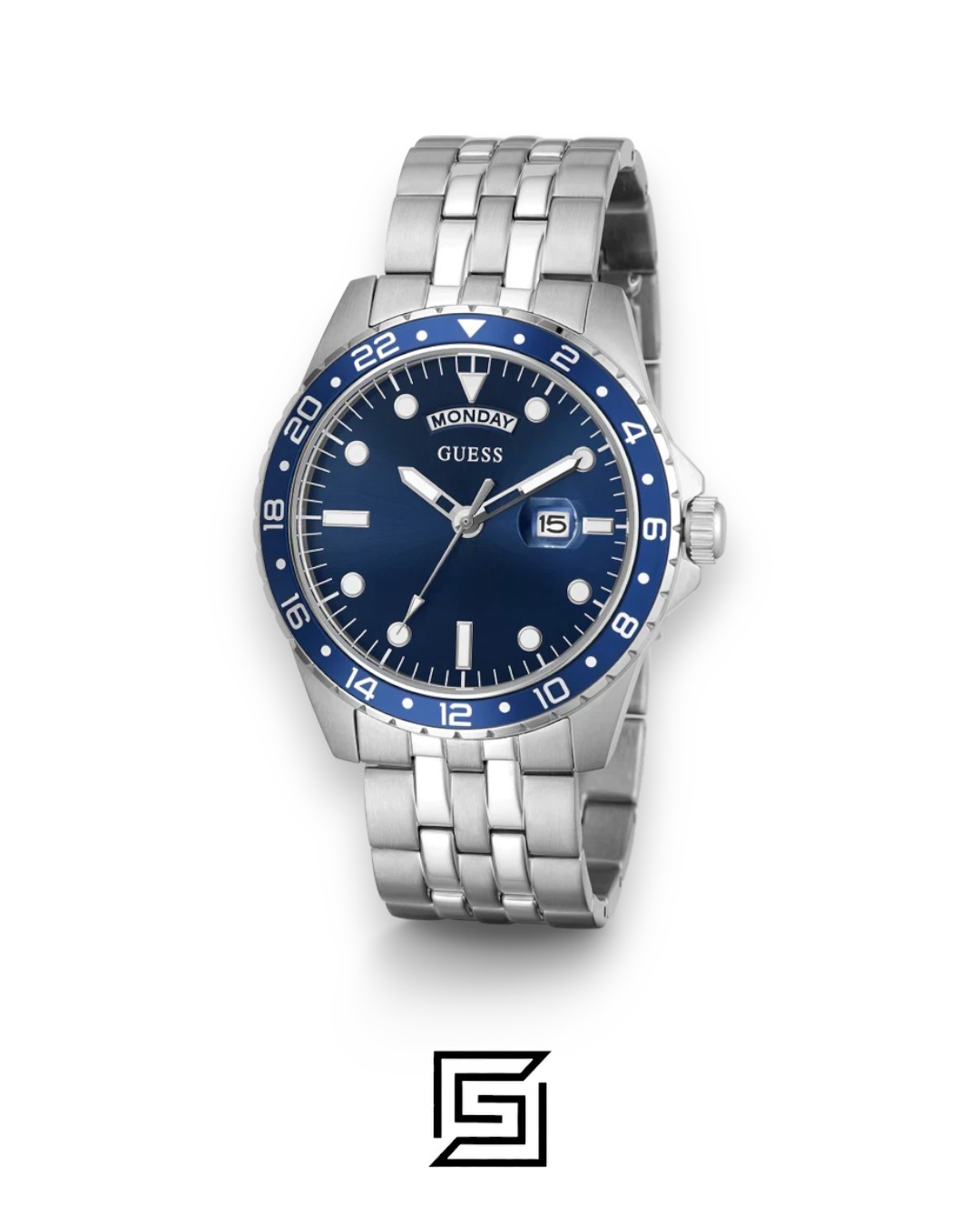 Guess GW0220G1 Blue Dial Stainless Steel Men's Watch 44mm - Image 2