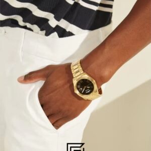 Guess GW0265G3 Gold Case Black Dial Watch - Image 8