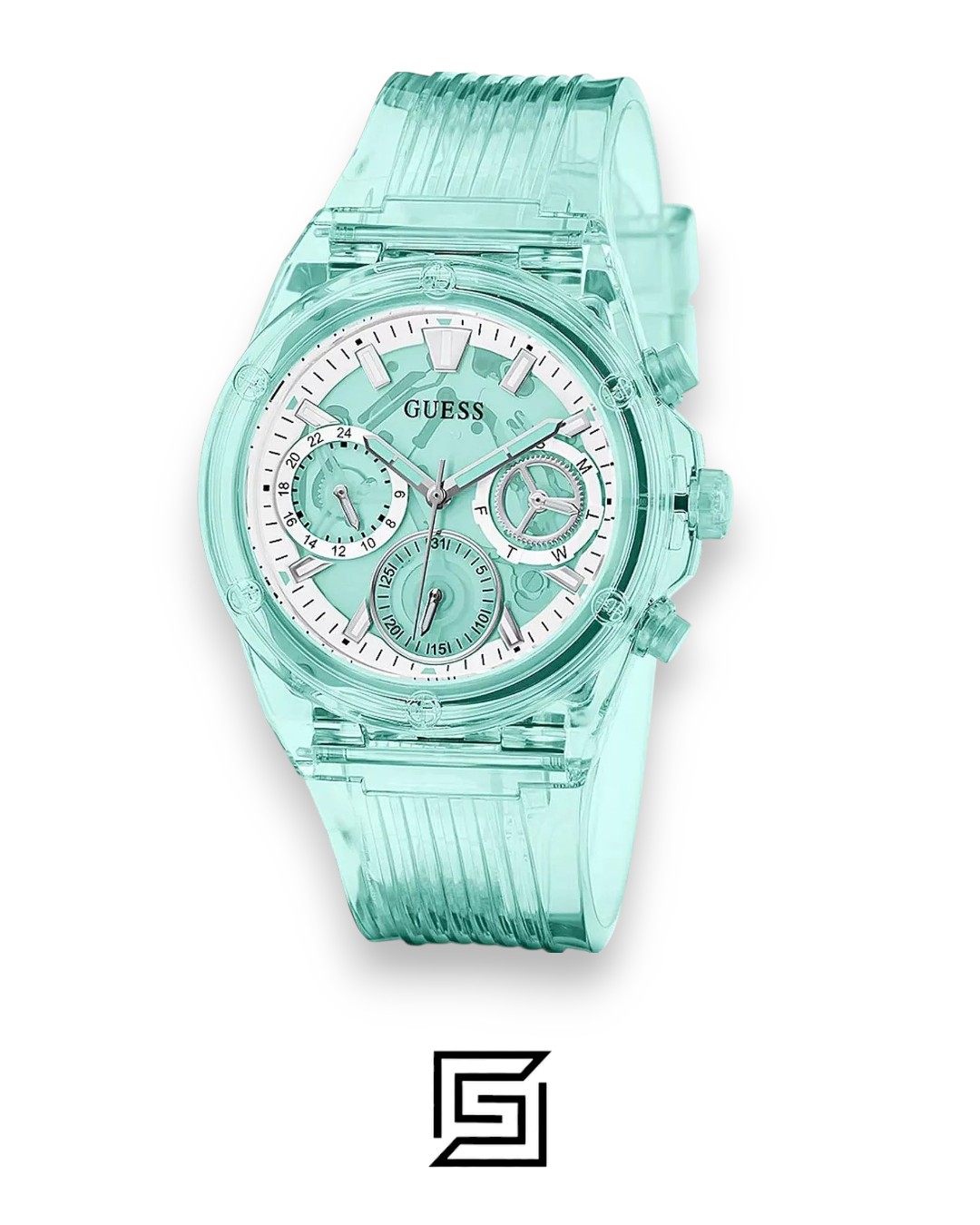 Guess GW0438L1 Aqua Dial Watch - Image 2