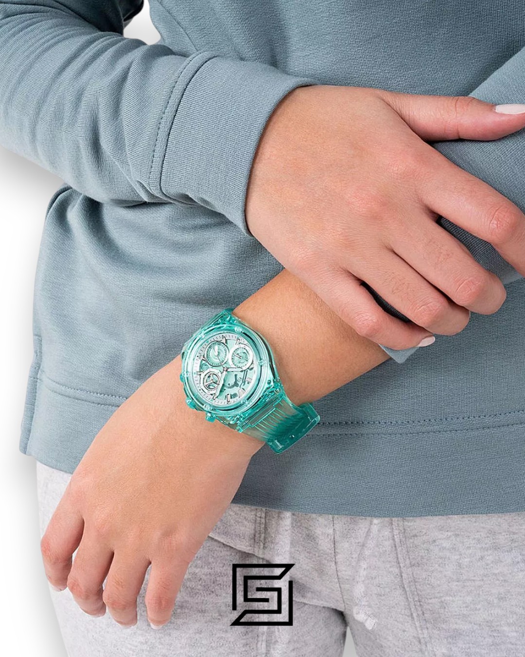 Guess GW0438L1 Aqua Dial Watch - Image 7