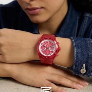 ⁦Guess GW0438L4 Red Dial Women's Watch⁩ - الصورة ⁦7⁩