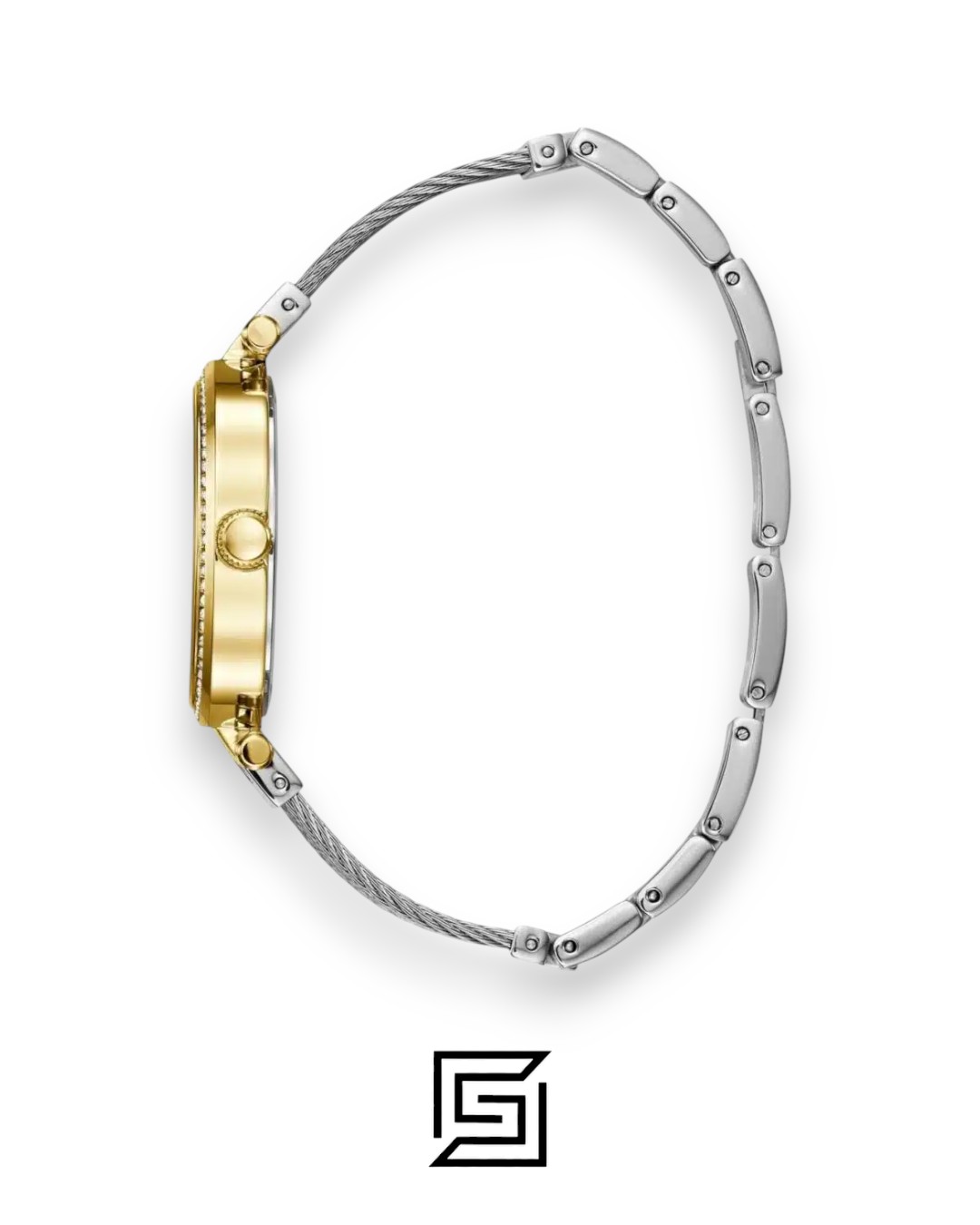 ⁦Guess W0638L7 Silver Dial Two-Tone Stainless Steel Women's Watch⁩ - الصورة ⁦5⁩