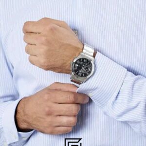 ⁦Guess W0668G3 Chronograph Black Dial Men's Watch⁩ - الصورة ⁦5⁩