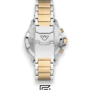 ⁦Emporio Armani AR11586 Men's Two-Tone Stainless Steel 43mm Green Dial Watch⁩ - الصورة ⁦3⁩