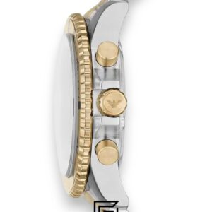 ⁦Emporio Armani AR11586 Men's Two-Tone Stainless Steel 43mm Green Dial Watch⁩ - الصورة ⁦4⁩