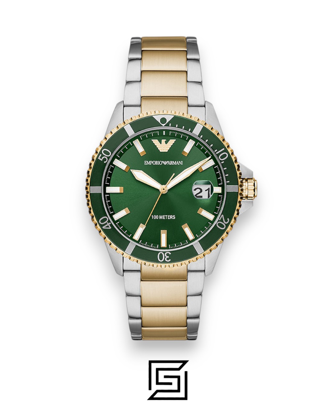 Armani AR80063 Green Dial Watch