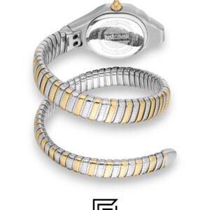⁦Just Cavalli JC1L354M0055 Women's Two-Tone Snake Bracelet Watch⁩ - الصورة ⁦3⁩